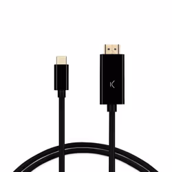 Ksix BXHDMI60N, 2 m, USB Type-C, HDMI, Mâle, Mâle, Droit