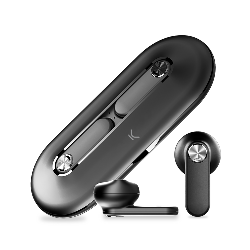 Ksix BXTW05N écouteur/casque Sans fil Ecouteurs Appels/Musique USB Type-C Bluetooth Noir