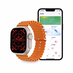Ksix Urban Plus 5,21 cm (2.05") IPS 44 mm Numérique 320 x 384 pixels Écran tactile Orange
