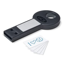 LaCie LabelKey 8 GB USB 2.0 lecteur USB flash 8 Go USB Type-A Noir