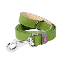 Laisse Cuir Classic 14mm Pour Chien - Vert