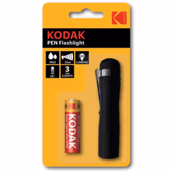 Lampe De Poche KODAK LED PEN FLASHLIGHT - Type d'ampoule: LED - Puissance lumineuse: 20 lumens - Distance d'éclairage: 25 mèt ...