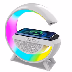 Lampe Led 3 En 1 Avec Haut-Parleur Bluetooth + Chargeur Sans Fil BT-2301