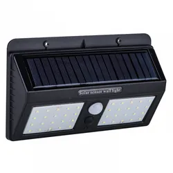 Lampe Solaire Extérieure 40 LED - Noir