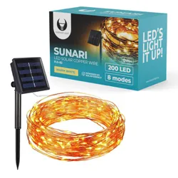 Lampe solaire LED Forever Light SUNARI FLS-82 Fil de cuivre 22 m 600