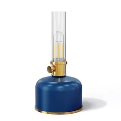 Lampe Solaire LED Rétro A Pétrole Bleue FOREVER LIGHT Sunari FLS-35