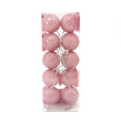 Lampes Décoratives PLATINET Boules En Coton - Rose