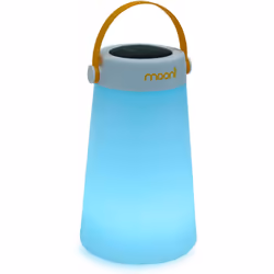 Lanterne LED Mooni TakeMe avec Haut-parleur - Micro usb avec Prêt sans fil - Résistant aux éclaboussures - Éclairage RVB, Lum ...