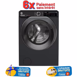 Lavante Séchante Hoover H-Wash & Dry 500 - 9x Programmes - Capacité 14 Kg (Lavege), 9 Kg (Séchage) - Vitesse 1400 rpm - Conne ...