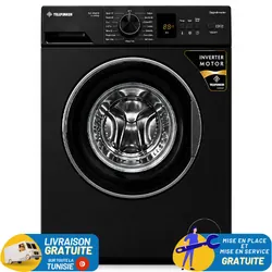 Lave Linge Automatique TELEFUNKEN 7KG INVERTER / Noir