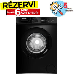 Lave Linge Frontal BRANDT BLF842B 8kg - Noir