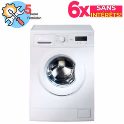Lave linge Frontal CONDOR - Capacité de lavage: 6 Kg - Vitesse d’essorage: 1000 tours/min - Classe énergétique: A++ - 15 Prog ...