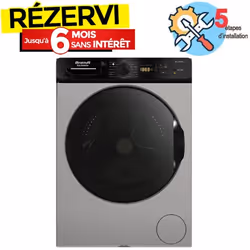 Lave Linge Frontal Inverter BRANDT BLF124QSBL 12kg - Silver