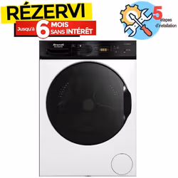 Lave Linge Frontal Inverter BRANDT BLF124QWBL 12kg - Blanc
