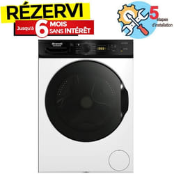 Lave Linge Frontal Inverter BRANDT BLF124QWBL 12kg - Blanc