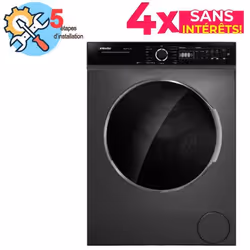 Lave linge Frontal NEWSTAR - Capacité: 8kg - Consommation d’eau: 46 Litres/an - Puissance Lavage et Essorage: 2200 Watts - Vi ...