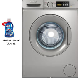 Lave-Linge Frontale Brandt 6kg Argent 1000 Tours BLF615S