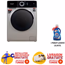 Machine à laver BRANDT Frontale - Capacité de lavage: 10.5 Kg - Vitesse d'essorage: 1400 tr/min - Classe Énergétique: A+++ -  ...