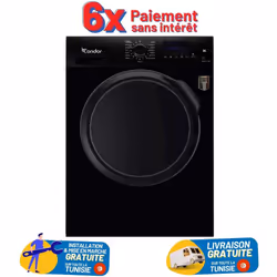 Lave linge Frontale CONDOR CON-F812D - Capacité de lavage: 8 Kg - Vitesse d’essorage: 1200 tours/min - Classe énergétique: A+ ...