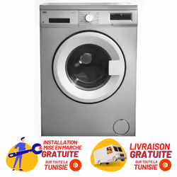 Machine à laver frontale Gris (silver)
capacité de lavage : 8KG
Vitesse d’essorage : 1200 TR/Min
Nombre de programmes : 15
Cl ...
