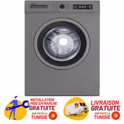 Lave linge Frontale NEWSTAR - Capacité de lavage: 7 Kg - Consommation d’eau: 46 Litres/an - Puissance Lavage et Essorage: 220 ...