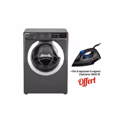 Lavante Séchante Hoover - Affichage LCD - Capacité de lavage 10KG - Capacité de séchage 6KG - 15x Programmes - Couleur Inox - ...