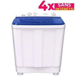 Lave Linge Semi-Automatique TORNADO TWH-Z12DNE-W 12Kg - Bleu