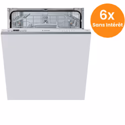 Lave vaisselle Ariston LIC3B+26 - Nombre de couverts : 14  - Nombre De programmes : 6 - Classe énergétique : A++ - Afficheur  ...