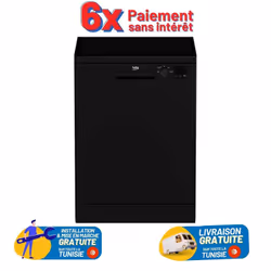 Lave vaisselle BEKO 13 couverts Noir (DVN05321B)