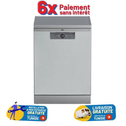Lave Vaisselle BEKO BDFN26522XQ 15 Couverts Avec Afficheur - Inox
