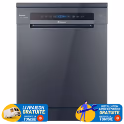 Lave vaisselle Candy CF3E9E0A - Nombre de couverts : 13  - Nombre De programmes : 5 - Classe énergétique : E - Largeur: 60 cm ...