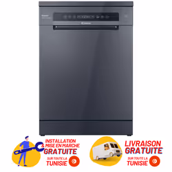 Lave-vaisselle CANDY CF6D4F0A - 16 Couverts - Largeur 60 cm - Classe énergétique: C - Consommation d'énergie sur 100 cycles é ...