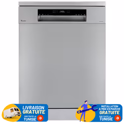 Lave Vaisselle CONDOR - Capacité : 13 Couverts - Classe Energétique : A++ - Nombre de programmes : 6 Programmes - Garand affi ...