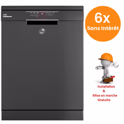 Lave vaisselle Hoover HDPN1L360PA-EGY - Nombre de couverts : 13  - Nombre De programmes : 5 - Classe énergétique : E - Type:  ...