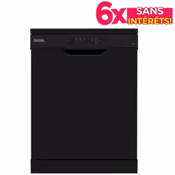 Lave vaisselle SABA - 12 Couverts - Puissance chauffe: 2000 Watts - Classe énergétique: A++ - 6 programmes - Dimensions: 85 x ...
