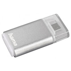 Lecteur de carte USB 2.0 OTG, micro USB, microSD Hama - argent