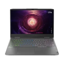 Lenovo LOQ 15APH8 AMD Ryzen™ 7 7840HS Ordinateur portable 39,6 cm (15.6") Full HD 16 Go DDR5-SDRAM 512 Go SSD NVIDIA GeForce RTX 3050 Wi-Fi 6 (802.11ax) Windows 11 Home Gris