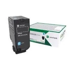 Lexmark 74C5HC0 Cartouche de tonerOriginal Cyan