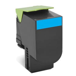 Lexmark 80C80C0 Cartouche de tonerOriginal Cyan