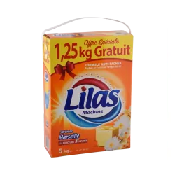 LILAS POUDRE MACHINE 5KG SAVON DE MARSEILLE