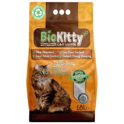 Litière BIOKITTY Agglomérante Au Charbon Actif 10L
