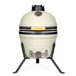 Barbecue Grill Kamado Livoo DOC283 - Bois & Crème (Combustible)