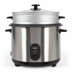 Livoo DOC293 cuiseur à riz 2,8 L 1000 W Noir, Acier inoxydable
