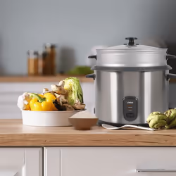 Livoo DOC293 cuiseur à riz 2,8 L 1000 W Noir, Acier inoxydable