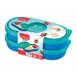 Lot de 2 Boîte à Goûter MAPED Concept Kids - Bleu