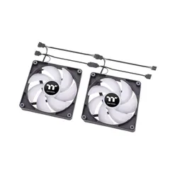 Lot de 2 Ventilateurs de boitier Thermaltake CT ARGB - 12cm (Noir)