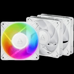 Lot de 3 Ventilateurs de boîtier Arctic P12 Pro RGB / 120 MM / Blanc
