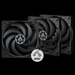 Lot de 3 Ventilateurs de boîtier Arctic P12 Slim PST 120 MM / Noir