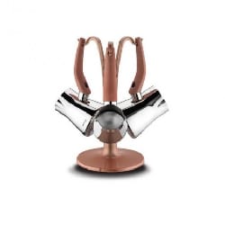Lot de 3 Zazwa café Korkmaz Rosa Vita - Inox (A1237)