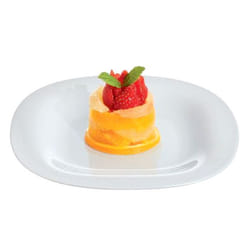 Lot De 6 Assiettes Dessert LUMINARC Carine 19 cm - Blanc